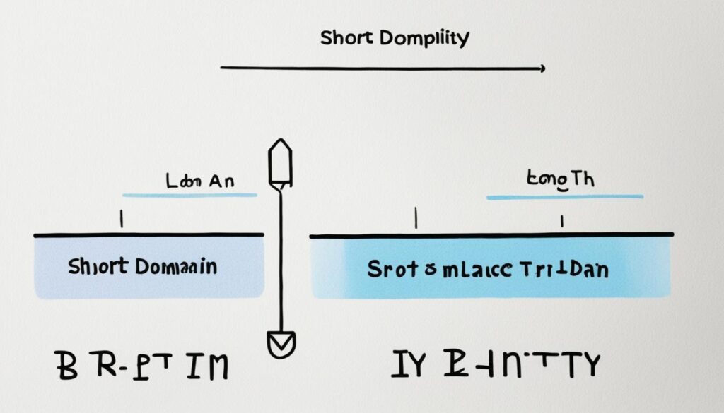 short and long domain lengths